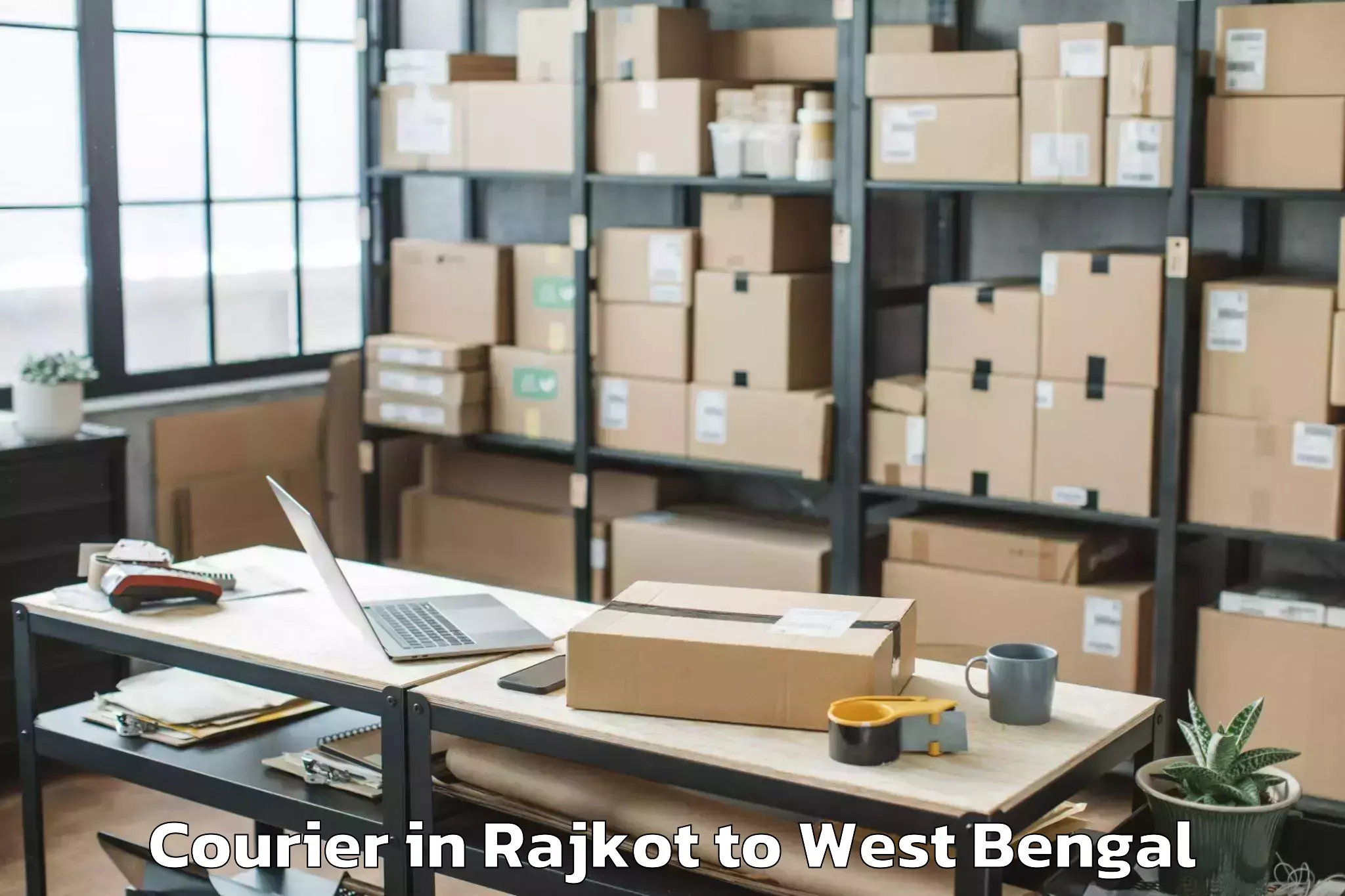 Easy Rajkot to Dakshin Barasat Courier Booking